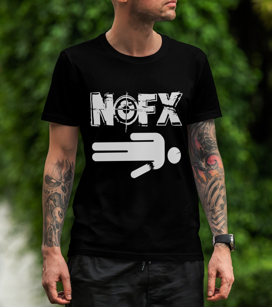 Nofx Target Logo Stick Figure T-Shirt