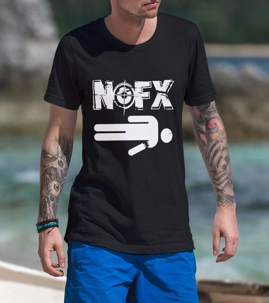 Nofx Target Logo Stick Figure T-Shirt