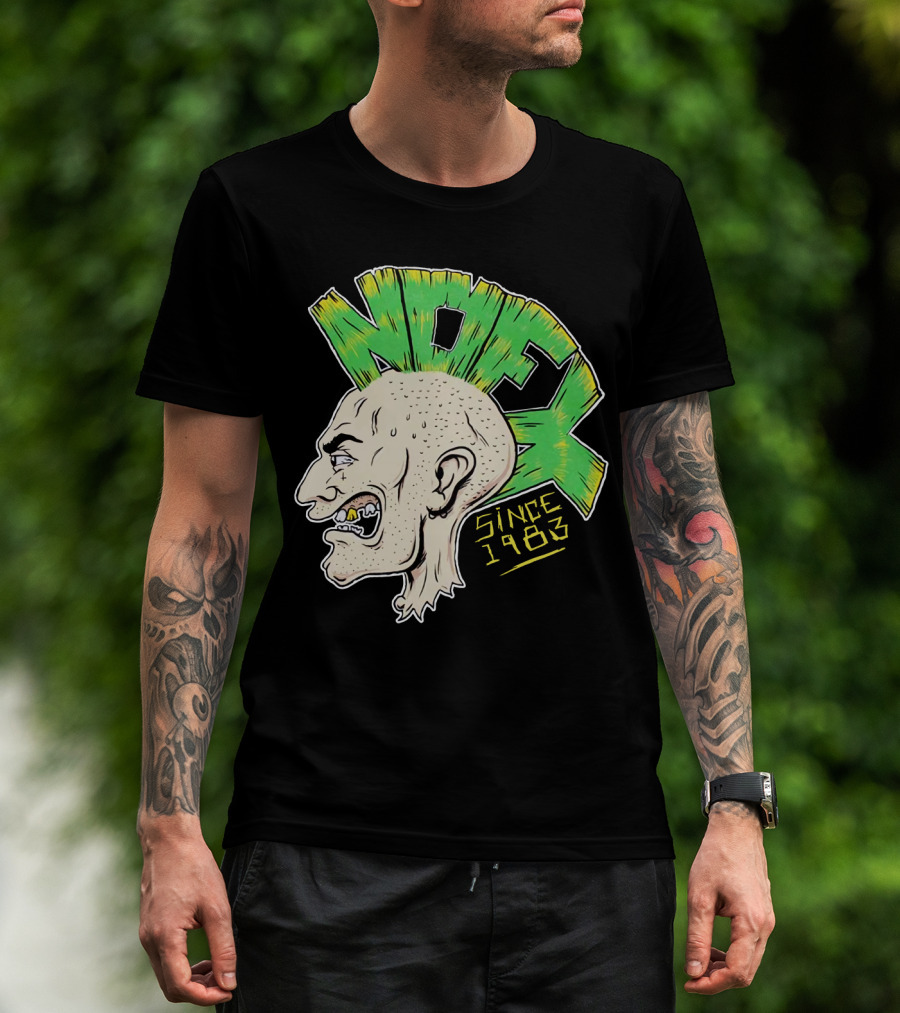 Nofx Since 1983 Punk Mohawk Character T-Shirt