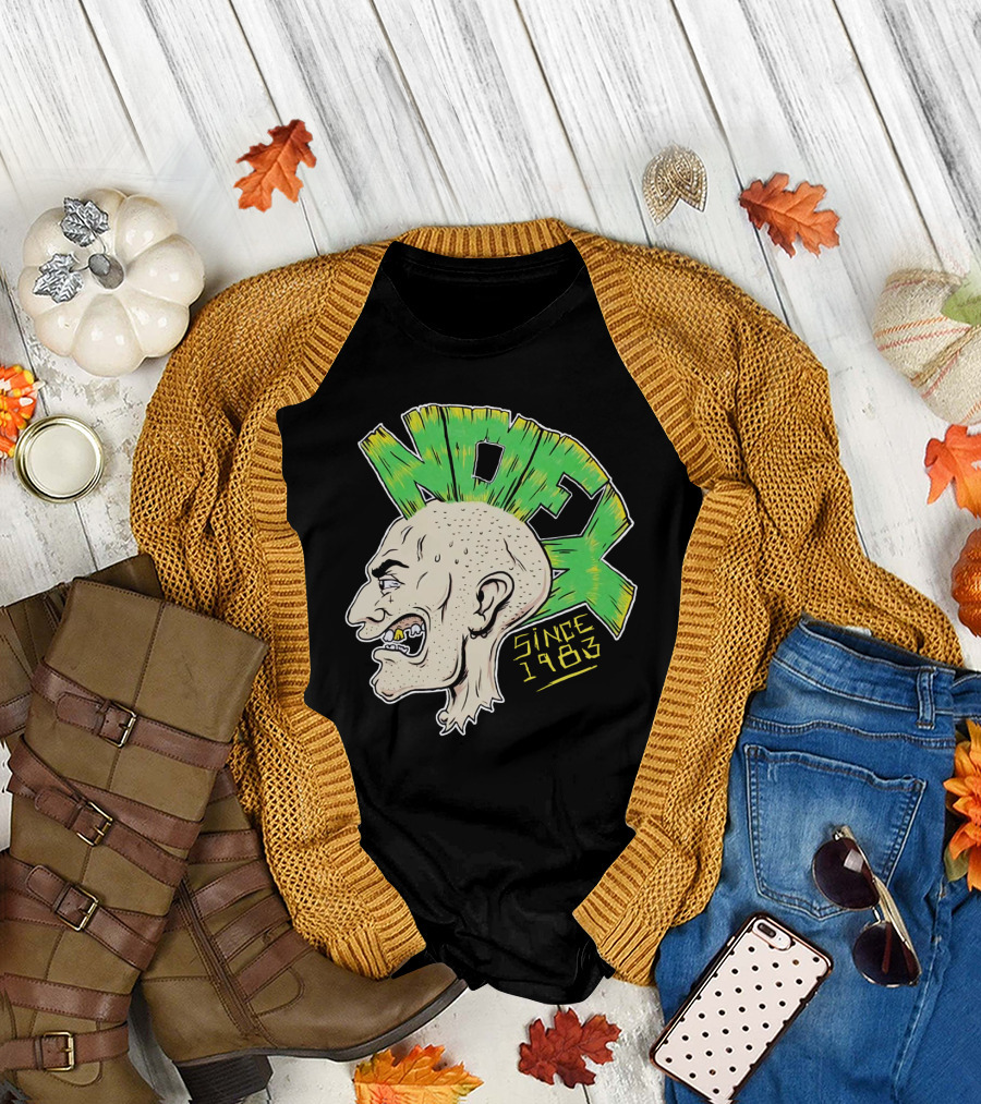 Nofx Since 1983 Punk Mohawk Character T-Shirt