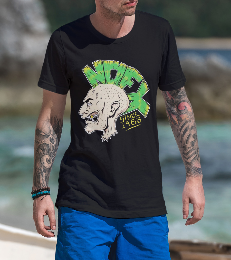 Nofx Since 1983 Punk Mohawk Character T-Shirt