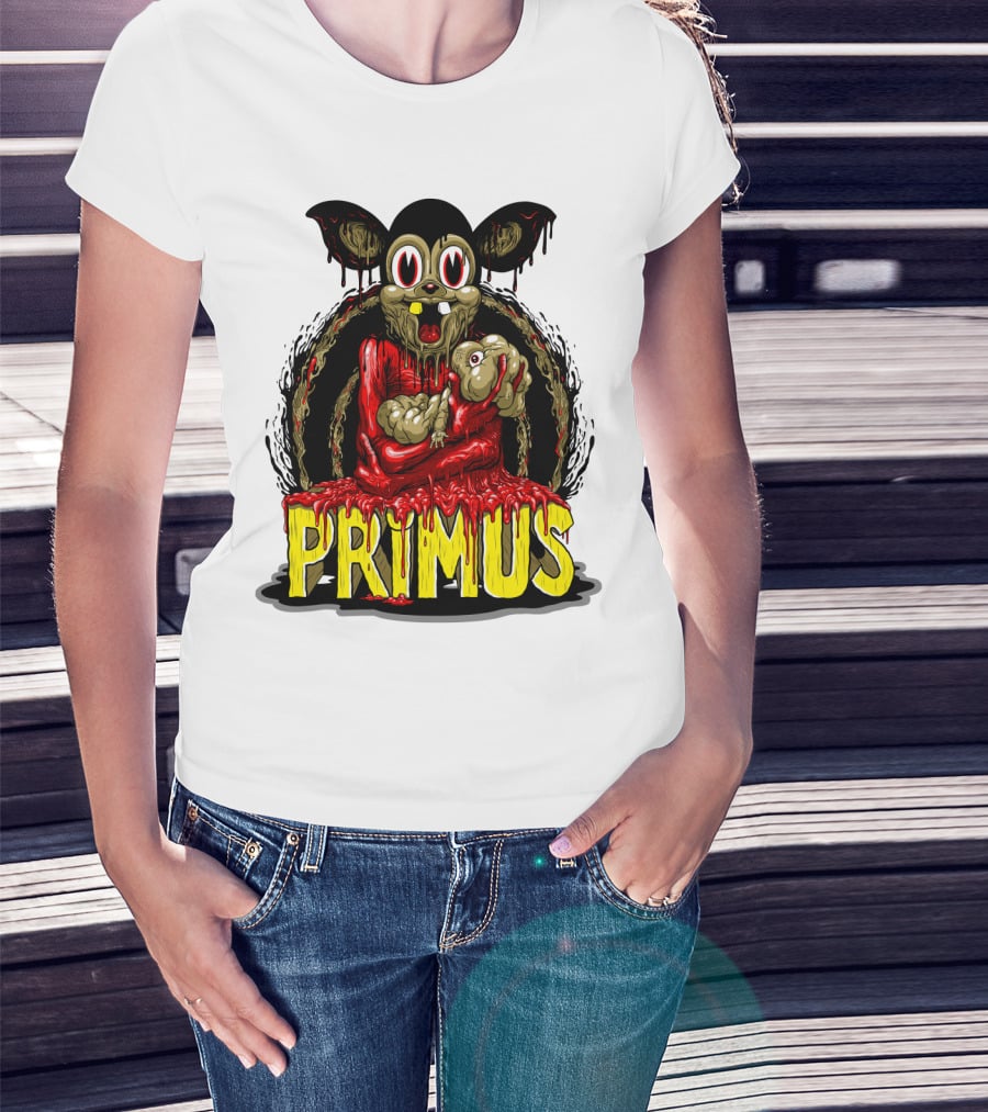 Primus Dripping Cartoon Horror Creature T-Shirt