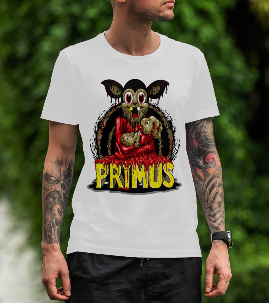 Primus Dripping Cartoon Horror Creature T-Shirt
