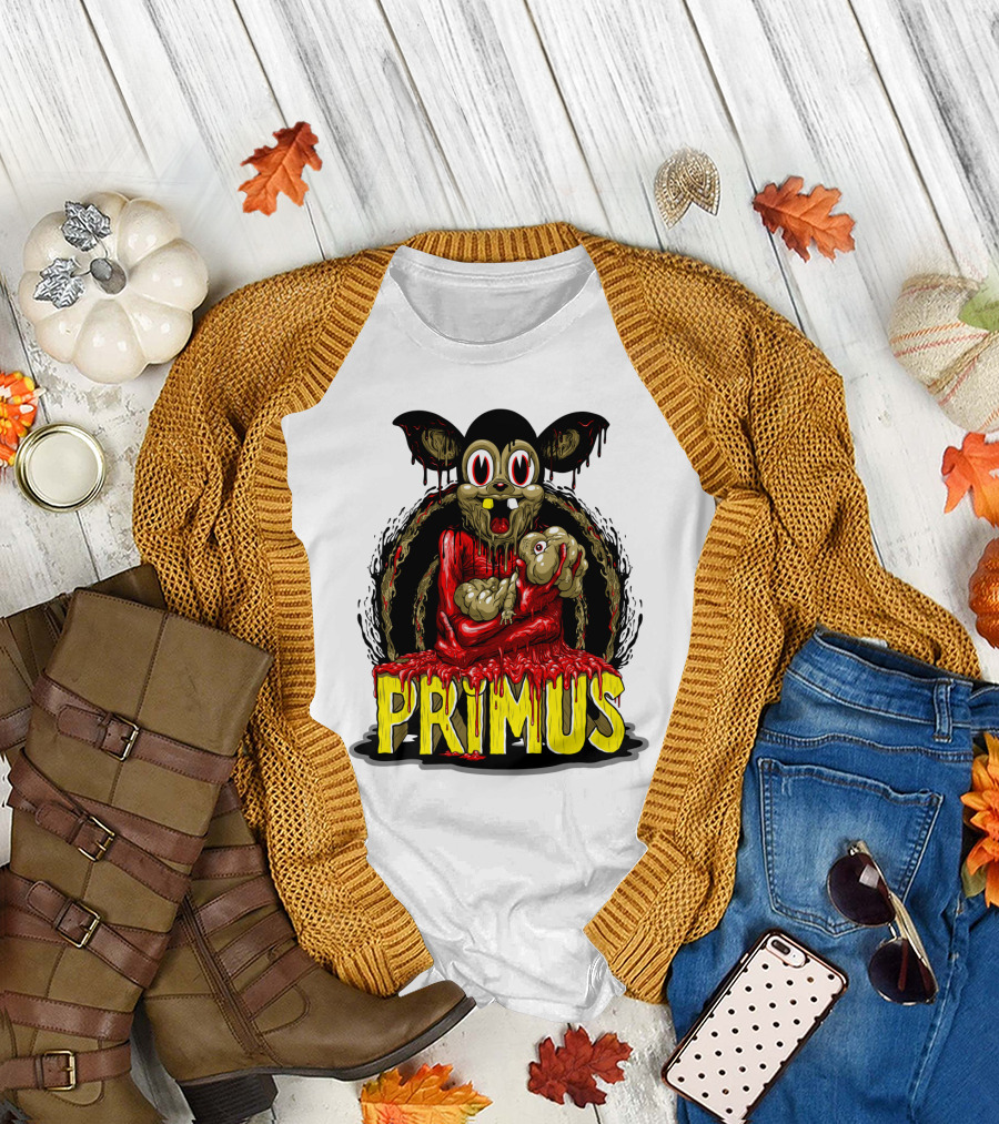 Primus Dripping Cartoon Horror Creature T-Shirt
