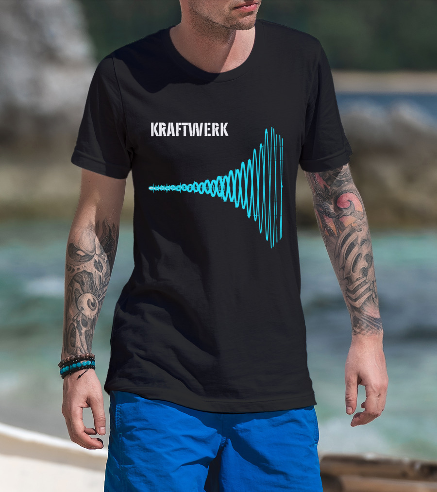 Kraftwerk Blue Sound Waves T-Shirt