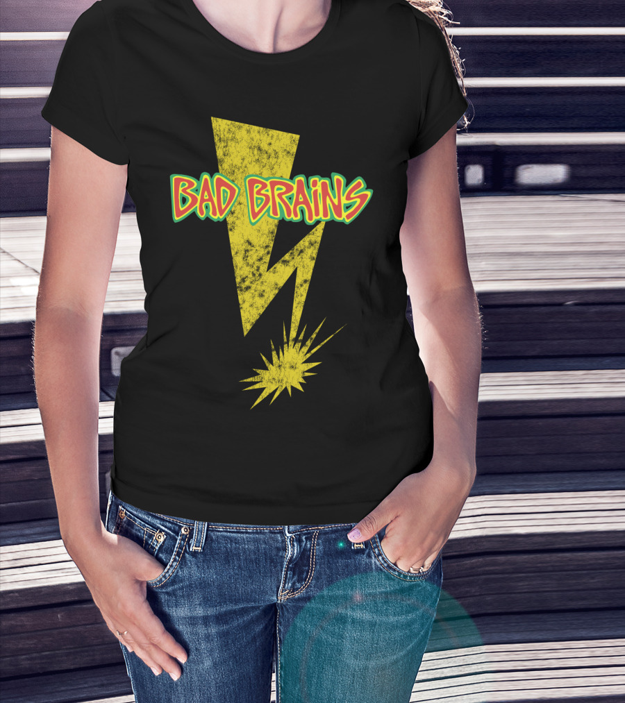 Bad Brains Yellow Lightning Bolt T-Shirt