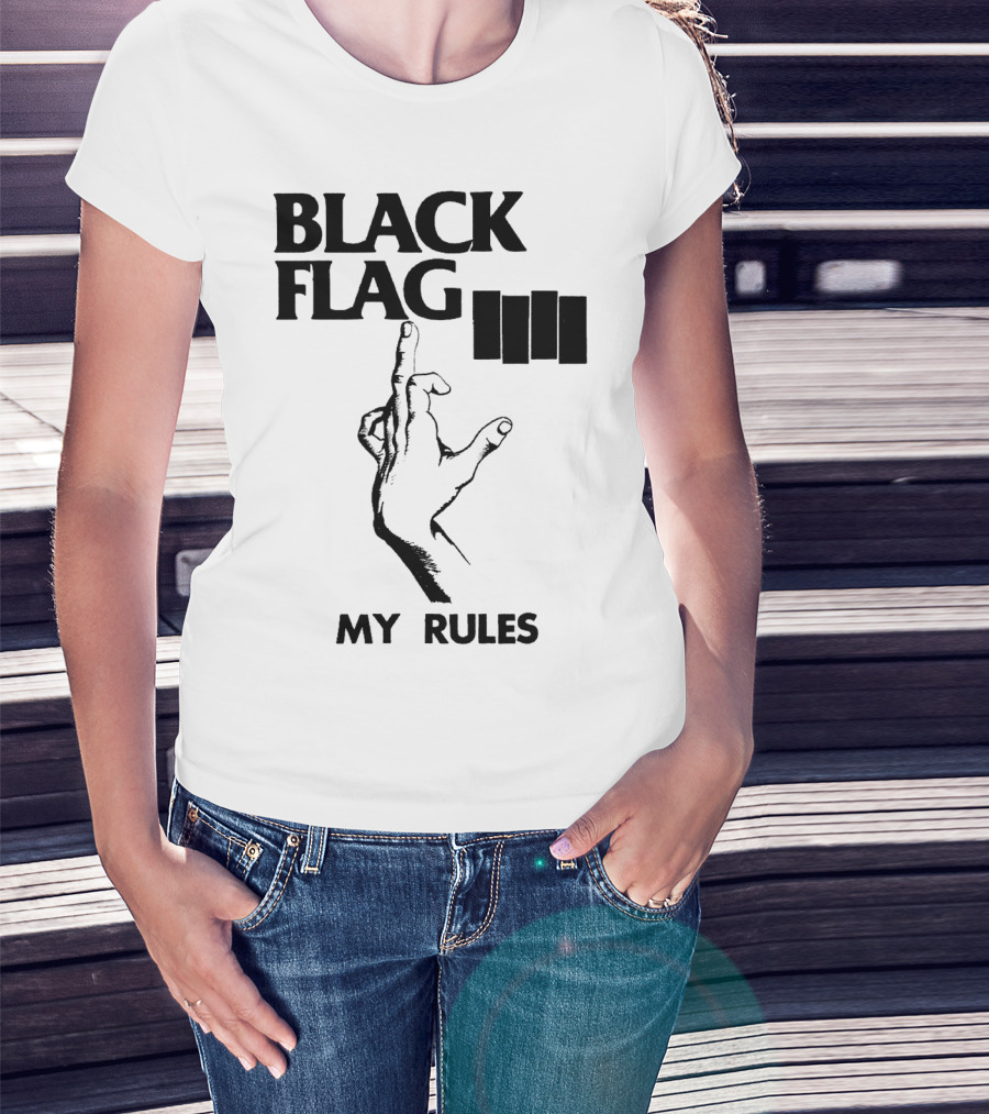Black Flag My Rules T-Shirt