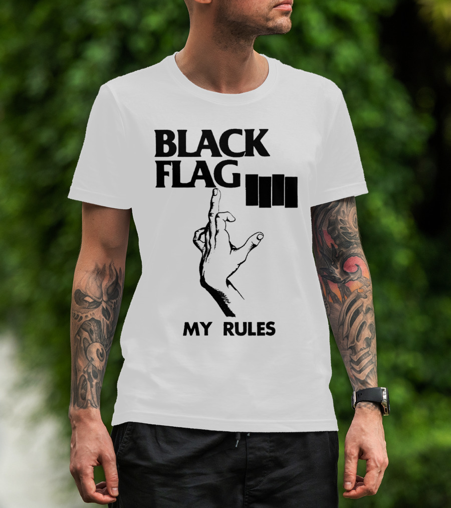 Black Flag My Rules T-Shirt