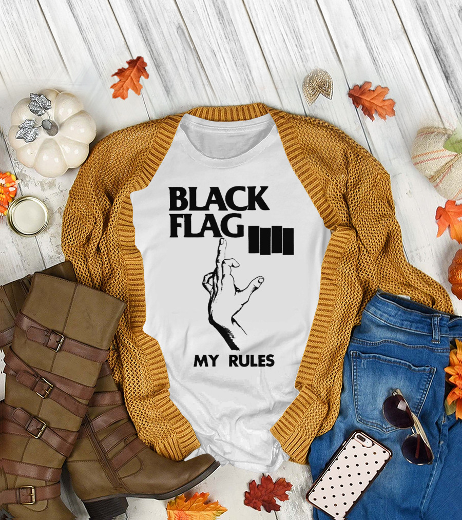 Black Flag My Rules T-Shirt