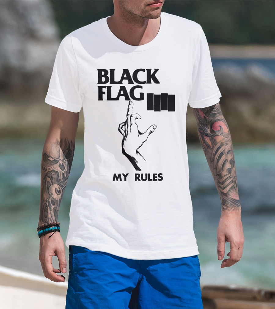 Black Flag My Rules T-Shirt