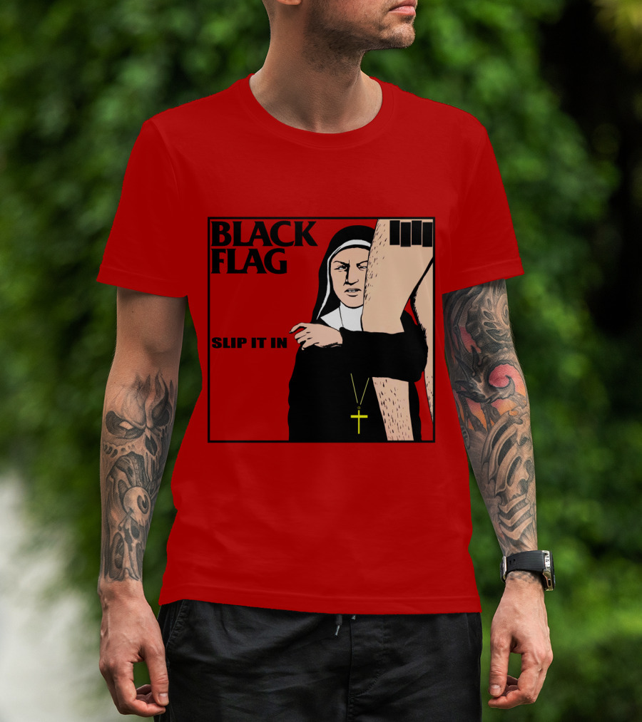 Black Flag Slip It In Album Cover T-Shirt