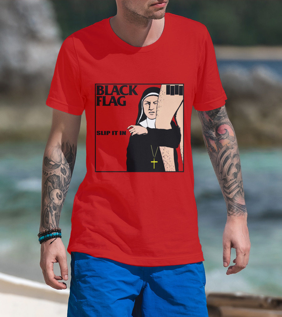 Black Flag Slip It In Album Cover T-Shirt