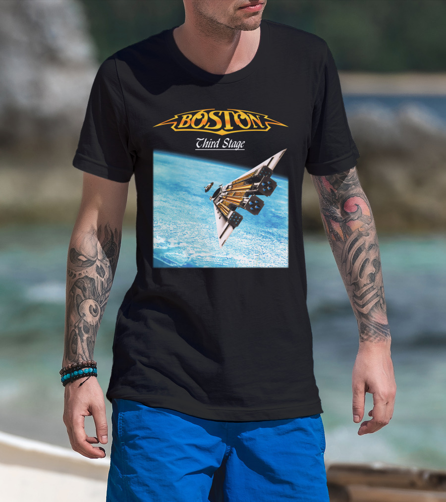Boston Third Stage Spaceship Album Cover T-Shirt