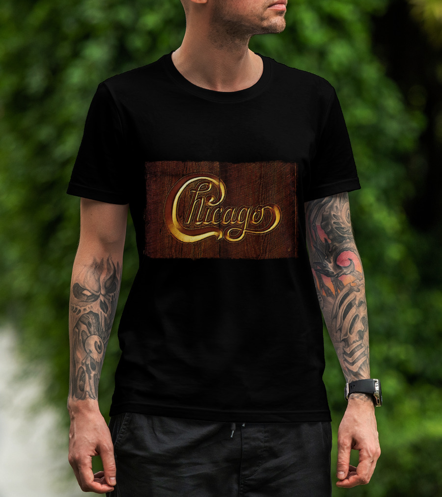Chicago Ccg 05 Vintage Wood Style T-Shirt
