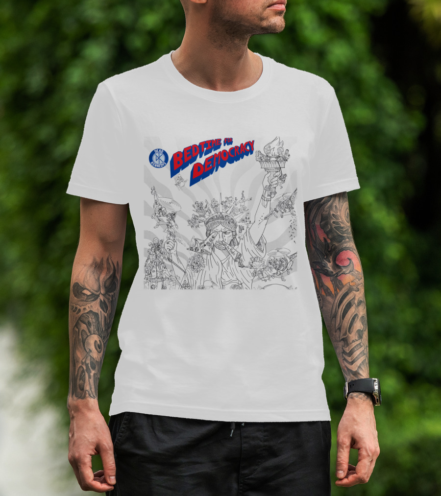 Dead Kennedys Bedtime For Democracy Statue Of Liberty Cartoon T-Shirt