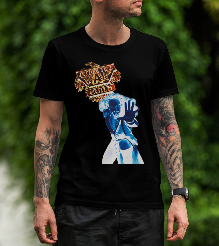 Jethro Tull War Child Blue Figure Eagle T-Shirt