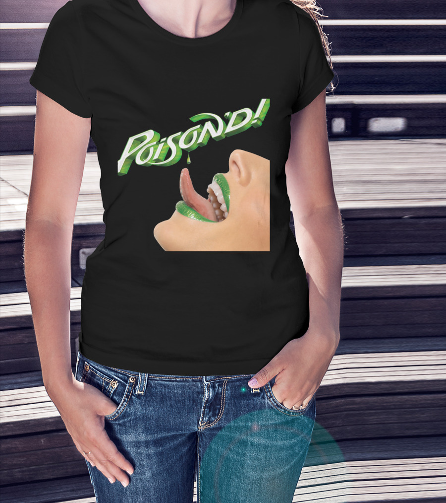 Poison'd Licking Green Lips T-Shirt