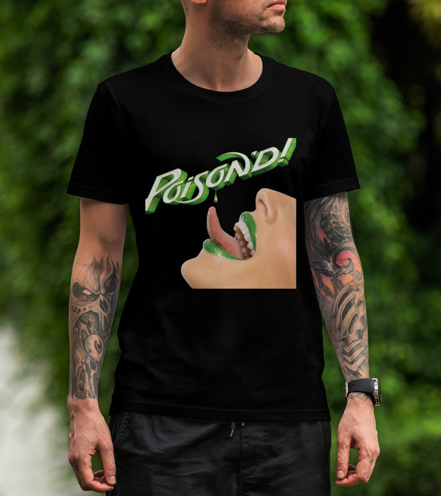 Poison'd Licking Green Lips T-Shirt