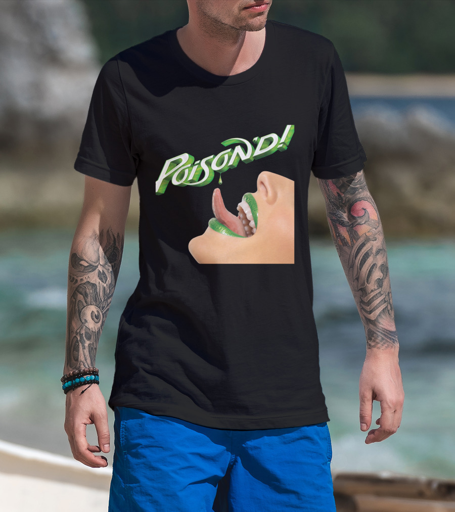 Poison'd Licking Green Lips T-Shirt