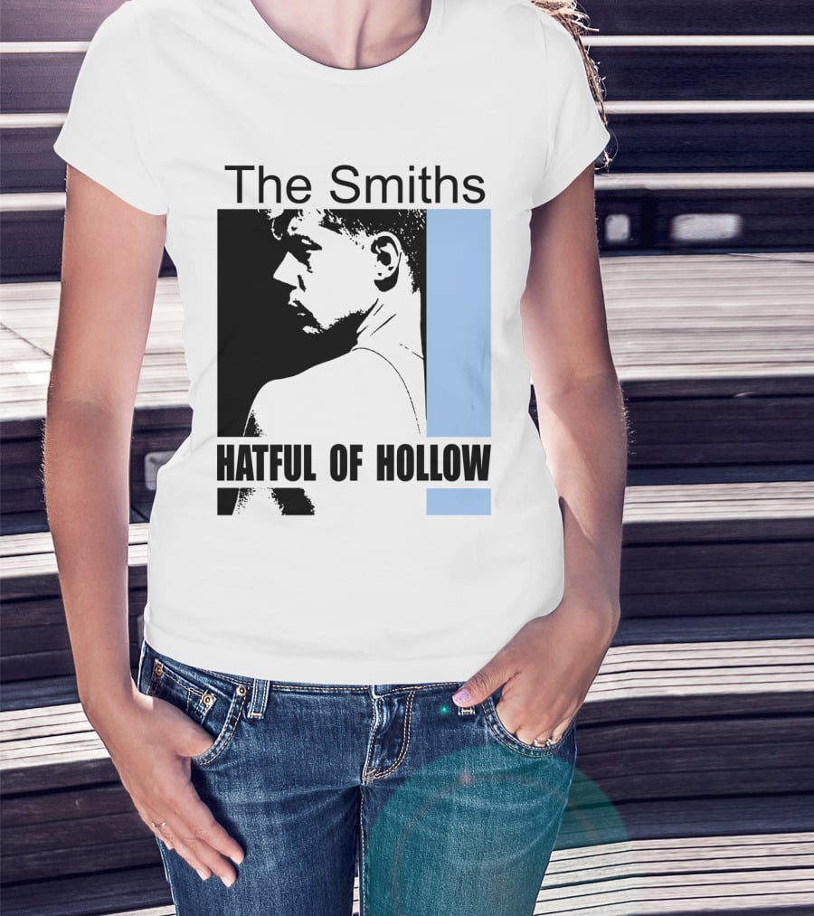 The Smiths Hatful Of Hollow Album Cover Art Black And Blue Silhouette T-Shirt