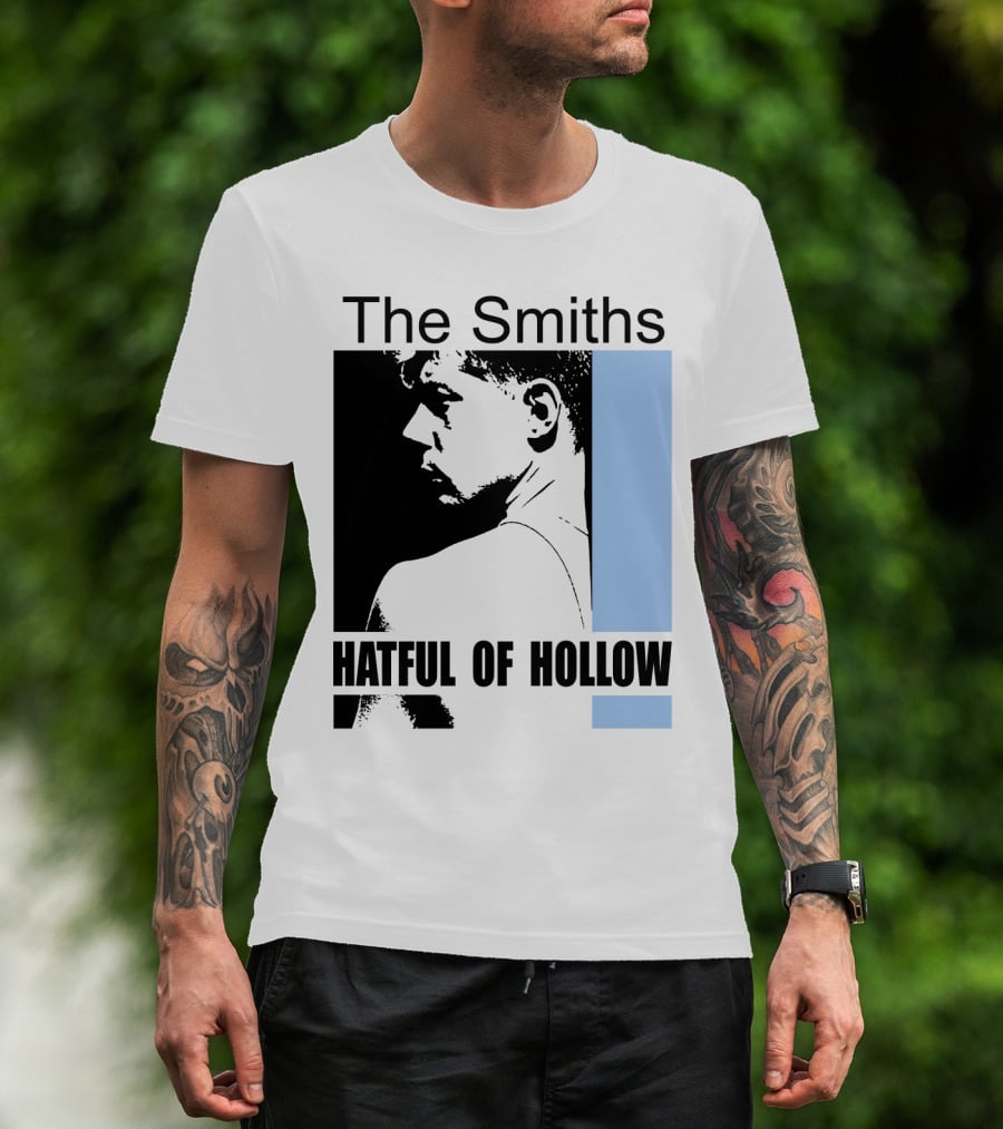 The Smiths Hatful Of Hollow Album Cover Art Black And Blue Silhouette T-Shirt