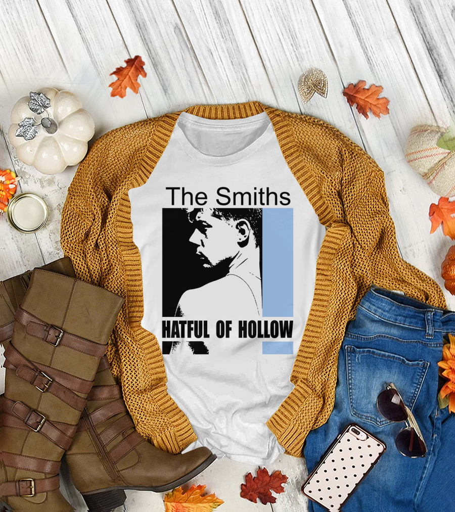 The Smiths Hatful Of Hollow Album Cover Art Black And Blue Silhouette T-Shirt