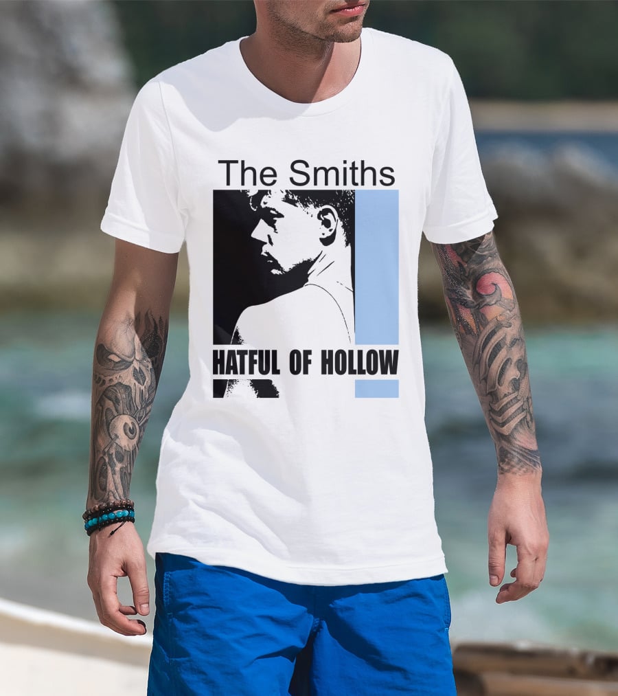 The Smiths Hatful Of Hollow Album Cover Art Black And Blue Silhouette T-Shirt