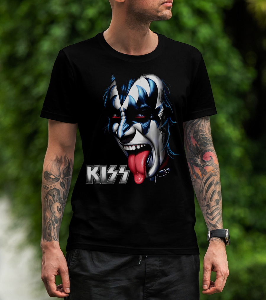 Kiss Face Paint Tongue Out T-Shirt