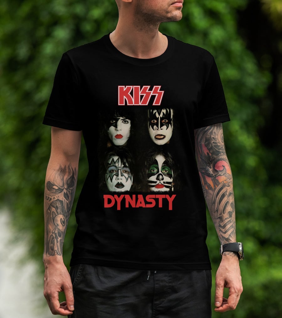 Kiss Dynasty Album Cover Art Face Paint Portraits T-Shirt