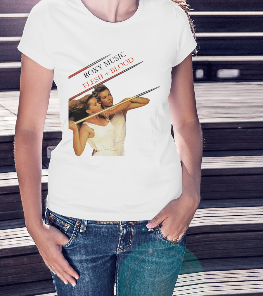 Roxy Music Flesh + Blood Album Cover Artwork T-Shirt