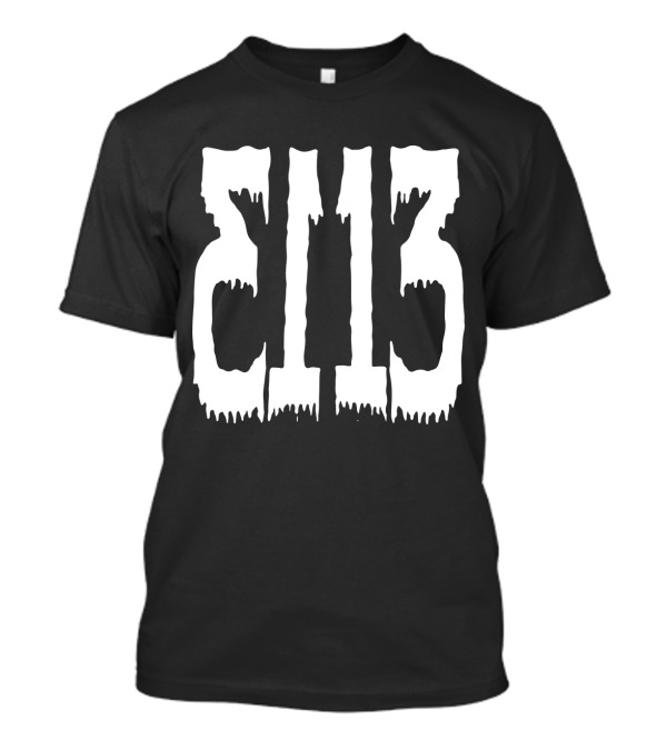 Dripping Block Numbers T-Shirt