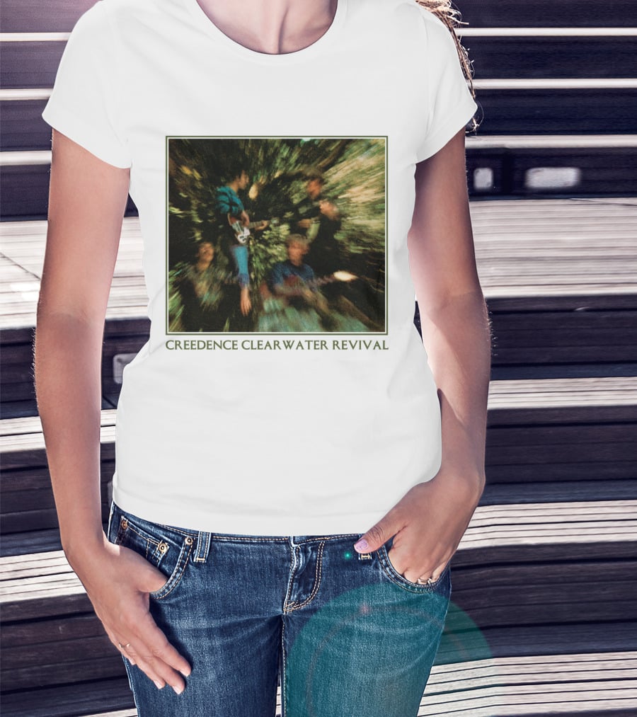 Creedence Clearwater Revival Blurred Band Photo T-Shirt