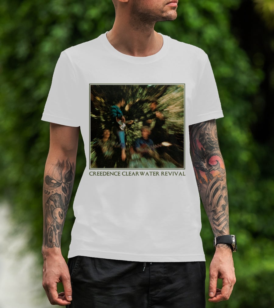 Creedence Clearwater Revival Blurred Band Photo T-Shirt