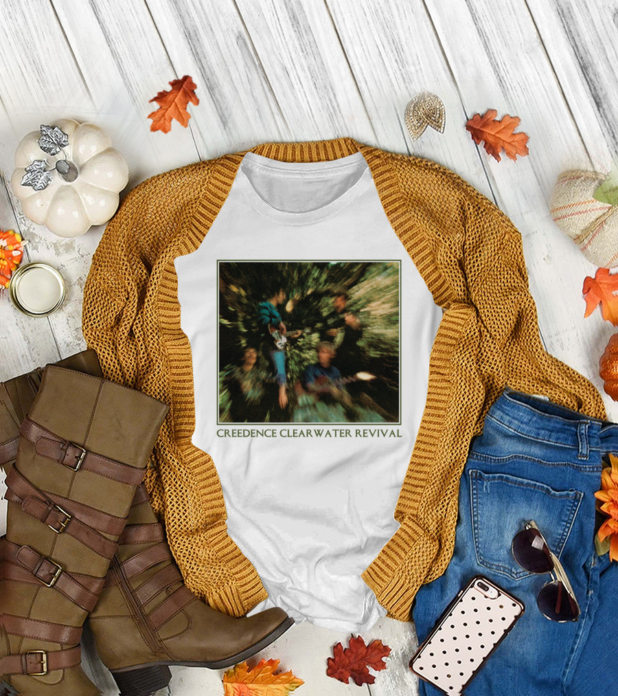 Creedence Clearwater Revival Blurred Band Photo T-Shirt