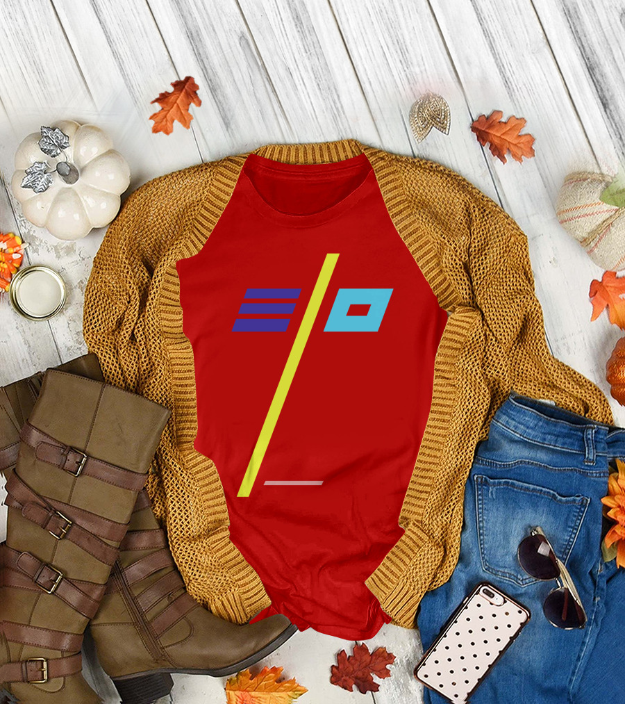 Elo Band Logo With Stylized Colors And Geometric Patterns T-Shirt