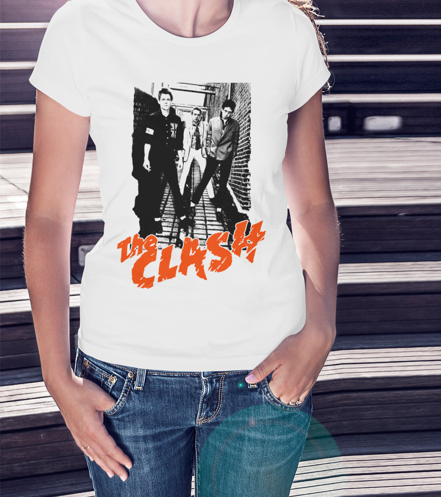The Clash Iconic Punk Rock Band Photography T-Shirt