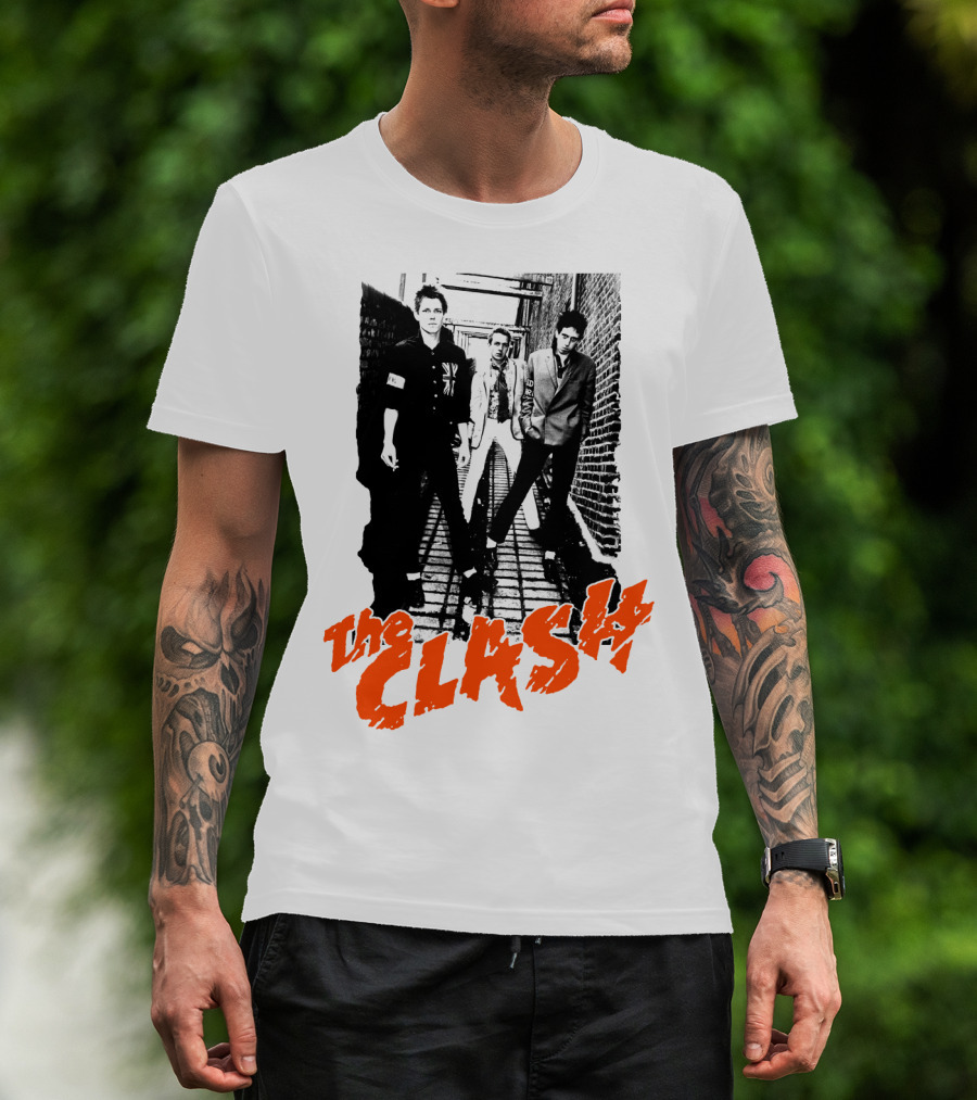 The Clash Iconic Punk Rock Band Photography T-Shirt