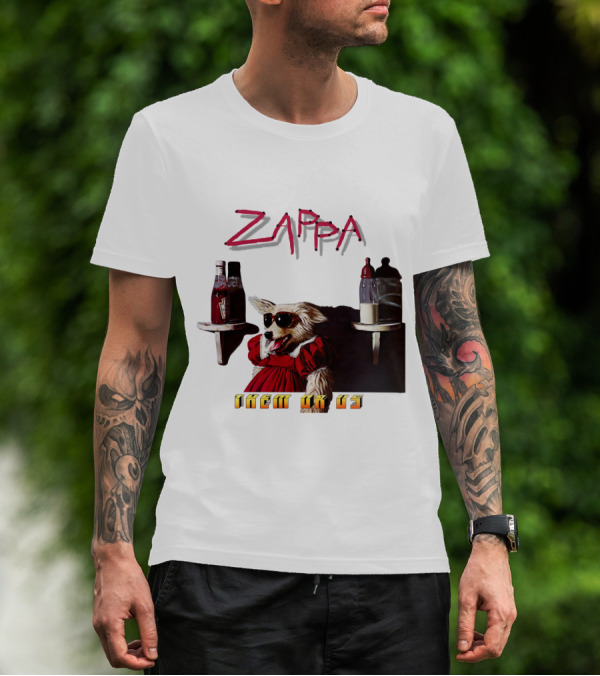 Zappa Them Or Us Dog In Sunglasses With Ketchup And Mustard T-Shirt