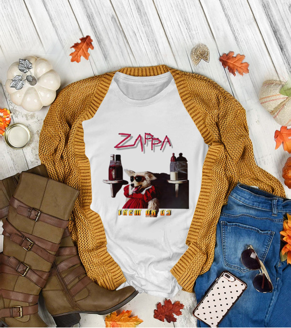 Zappa Them Or Us Dog In Sunglasses With Ketchup And Mustard T-Shirt