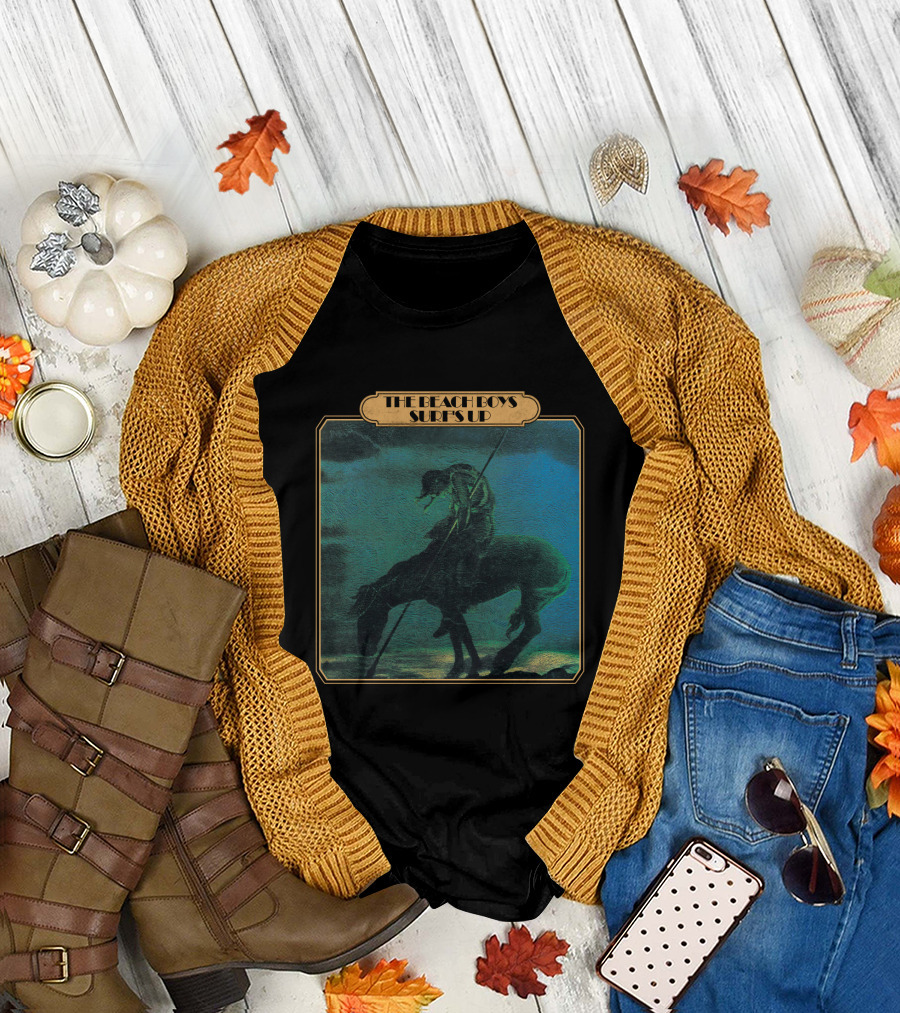 The Beach Boys Surf's Up Vintage Album Cover Art Rider On Horseback T-Shirt