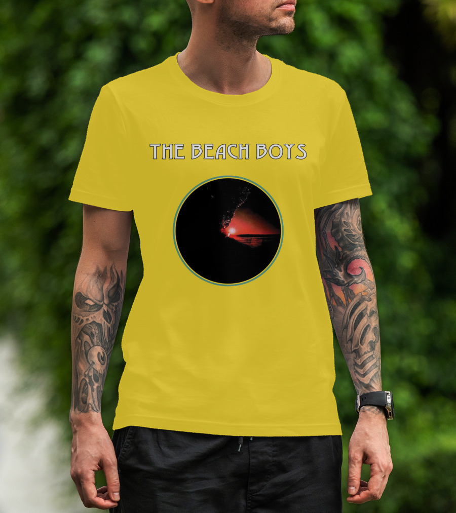 The Beach Boys Surfing Sunset Circle T-Shirt