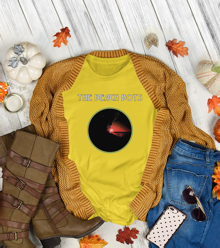 The Beach Boys Surfing Sunset Circle T-Shirt