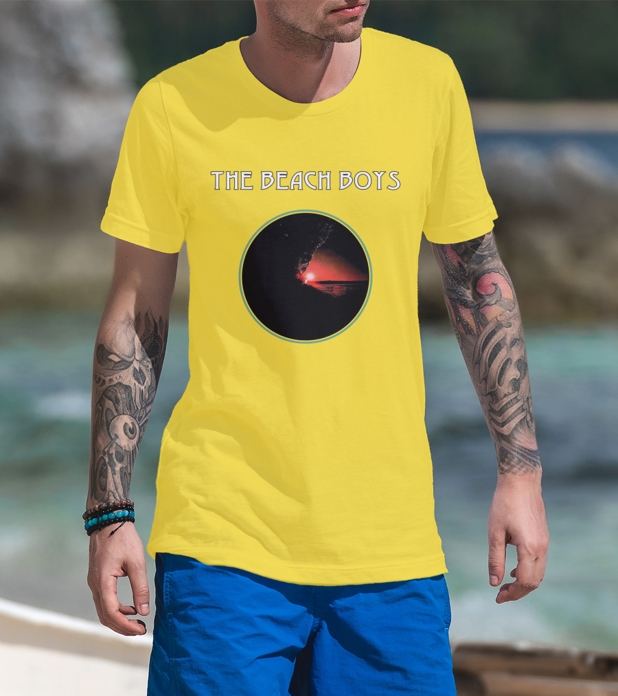The Beach Boys Surfing Sunset Circle T-Shirt