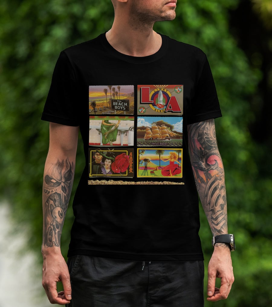 The Beach Boys L.a. Album Full Sail Retro Artwork T-Shirt