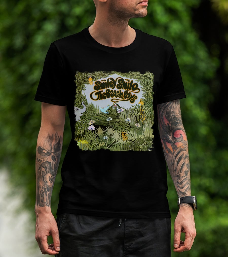 Smile Smile The Beach Boys Jungle Animals Jungle Scene T-Shirt