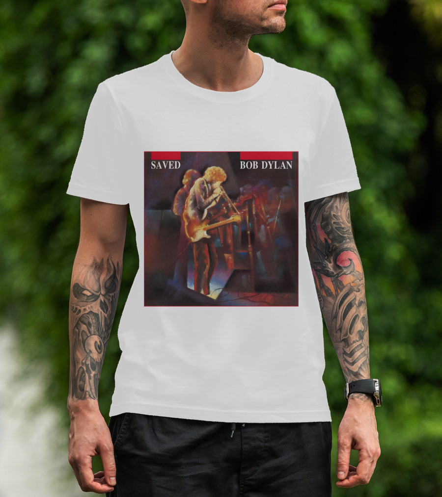 Bob Dylan Saved Live Performance Artwork T-Shirt