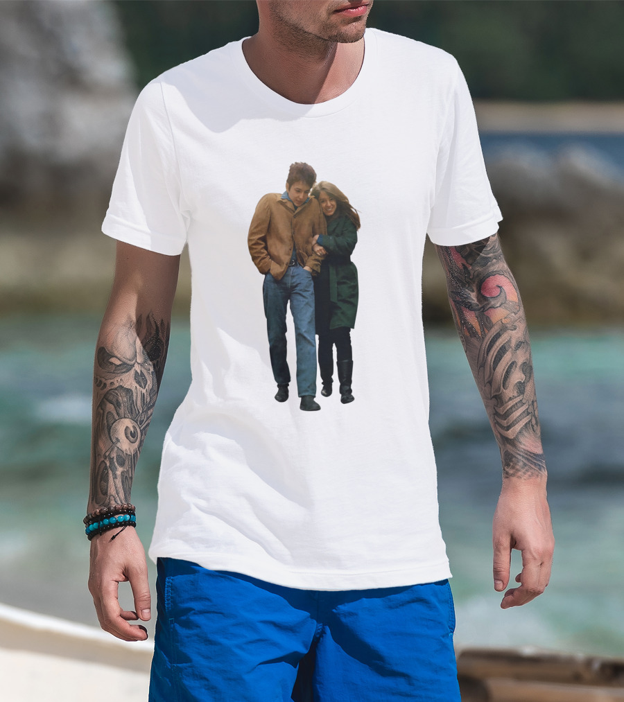 Bd Freewheelin' Couple Stroll 1960S Vintage Style T-Shirt