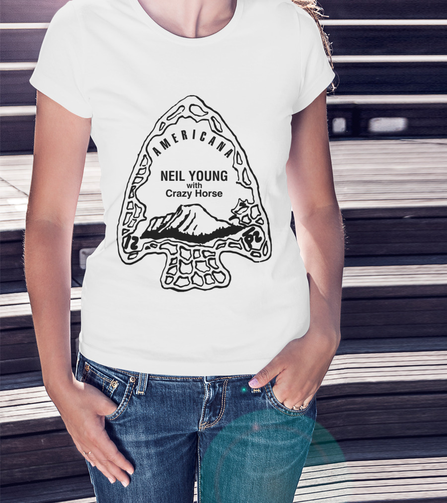 Americana Neil Young With Crazy Horse Arrowhead T-Shirt