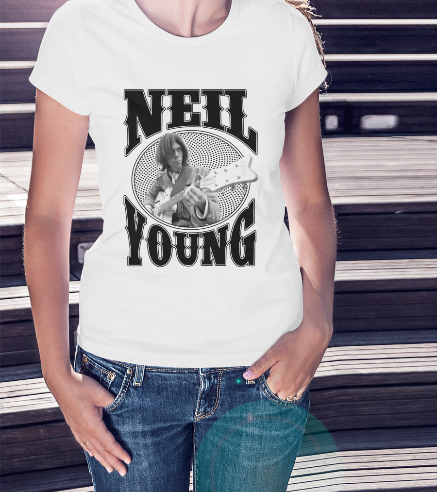 Neil Young Music Icon Vintage Style T-Shirt