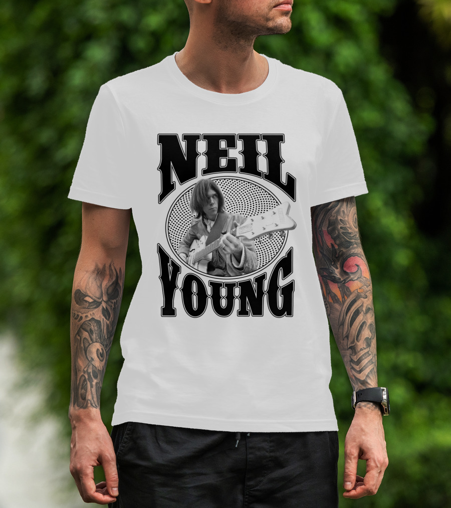 Neil Young Music Icon Vintage Style T-Shirt